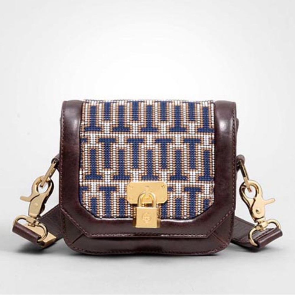 TORY BURCH Leather Minaudière crossbody